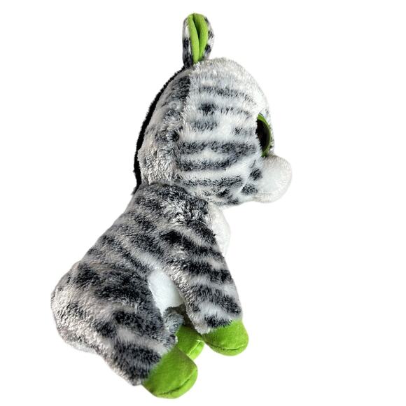 Ty Beanie Boos Zig Zag The Zebra 6" Stuffed Plush Solid Eyes 2014 - Picture 11 of 13